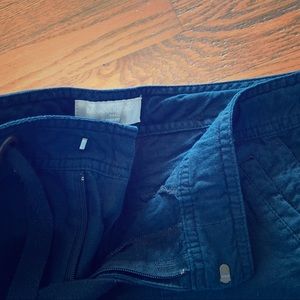 Sz 6/Small | Navy Blue Pant | Linen Blend | BR